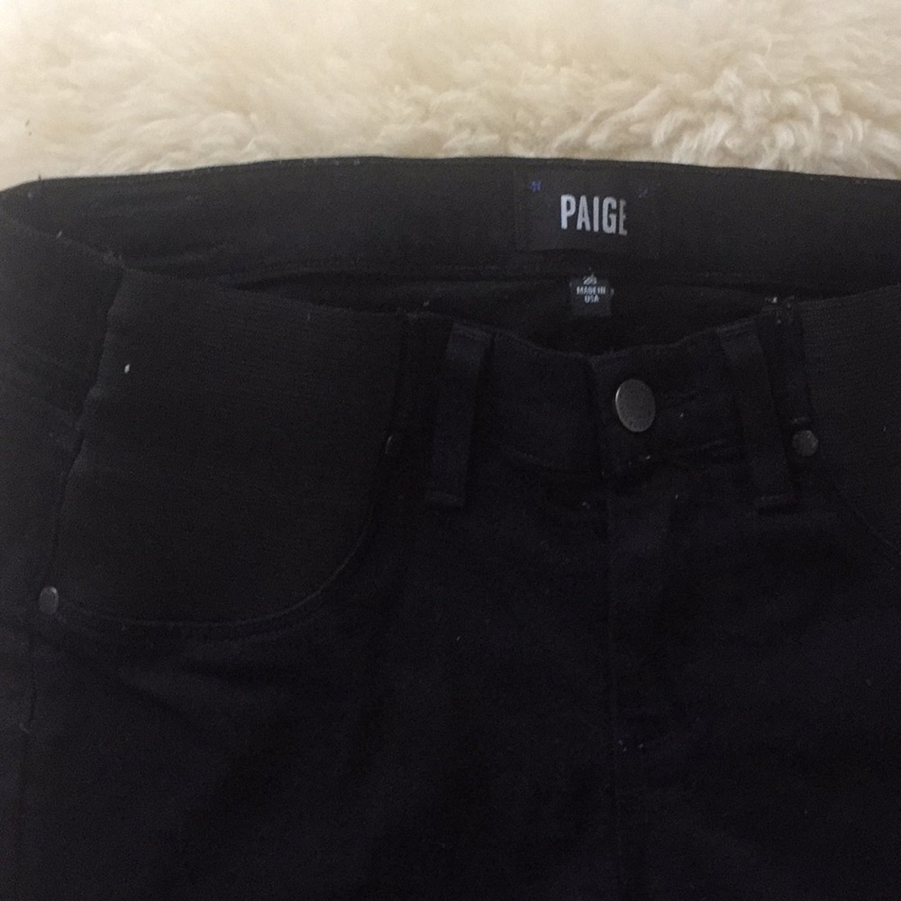 Paige denim black maternity jeans